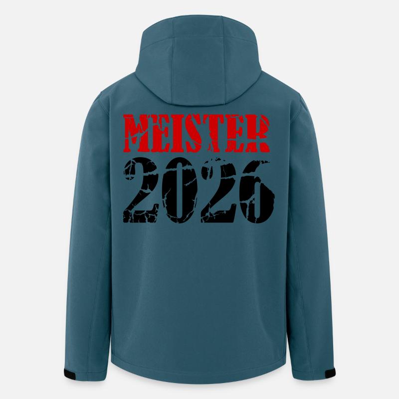 Meister 2026 Meisterschaft - Recycelte Männer Softshell-Jacke von Stanley/Stella - Dunkles Petrol