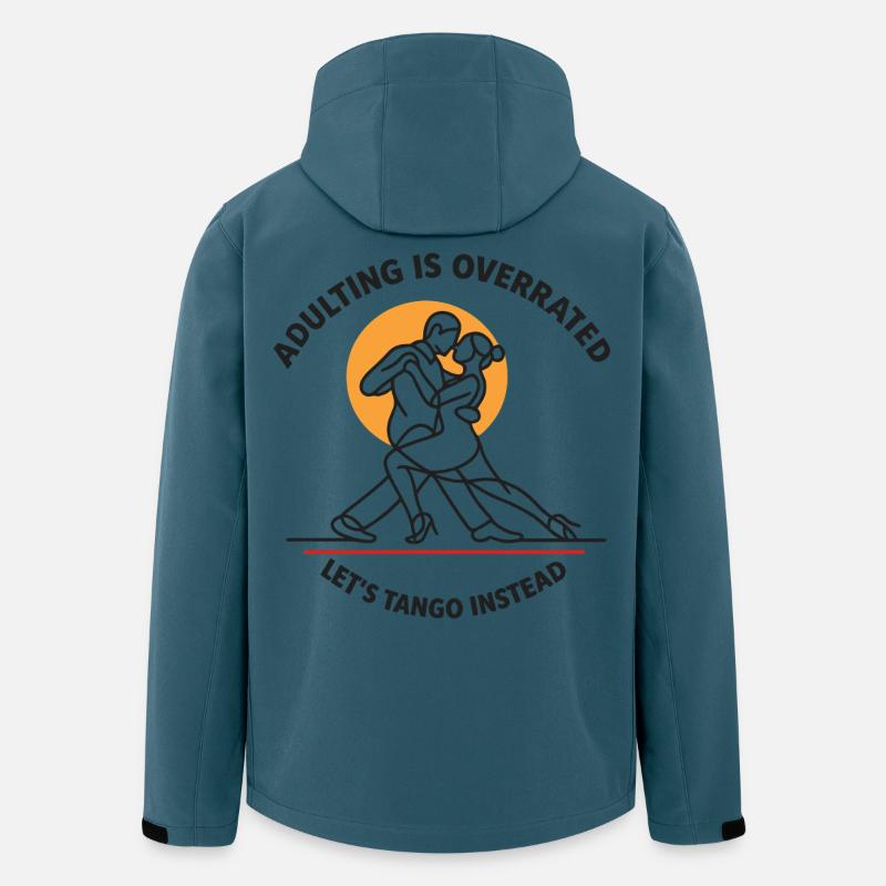 Tango Argentino Leidenschaft Geschenk - Recycelte Männer Softshell-Jacke von Stanley/Stella - Dunkles Petrol