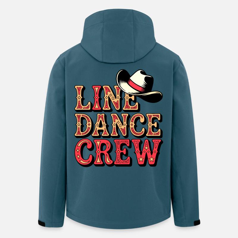 Line Dance Team - Recycelte Männer Softshell-Jacke von Stanley/Stella - Dunkles Petrol