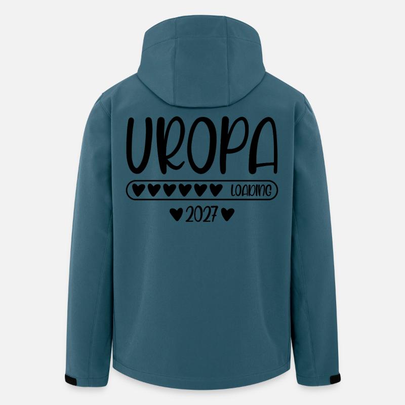 Uropa 2027 loading - Recycelte Männer Softshell-Jacke von Stanley/Stella - Dunkles Petrol