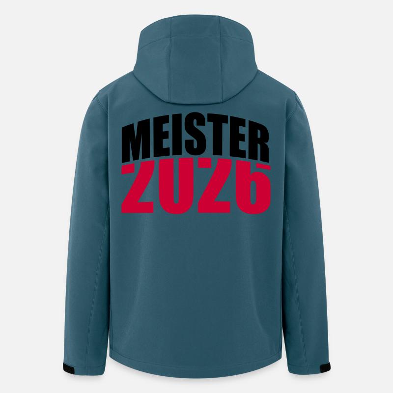 Meister 2026 Meisterschaft - Recycelte Männer Softshell-Jacke von Stanley/Stella - Dunkles Petrol