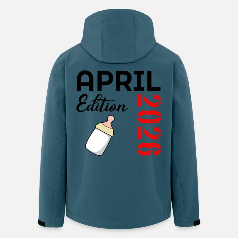 Geburt Baby April 2026 - Recycelte Männer Softshell-Jacke von Stanley/Stella - Dunkles Petrol