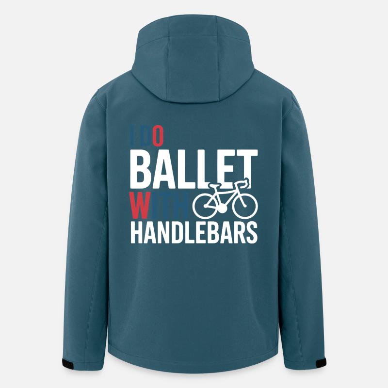 Professionelle Fahrradakrobatik-Performancekunst - Recycelte Männer Softshell-Jacke von Stanley/Stella - Dunkles Petrol