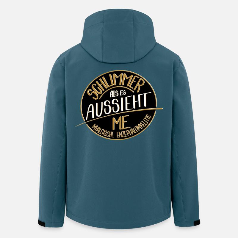Schlimmer als es aussieht, ME  - Recycelte Männer Softshell-Jacke von Stanley/Stella - Dunkles Petrol