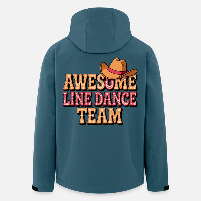 Awesome Line Dance Team - Recycelte Männer Softshell-Jacke von Stanley/Stella - Dunkles Petrol
