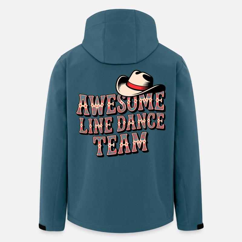 Awesome Line Dance Team - Recycelte Männer Softshell-Jacke von Stanley/Stella - Dunkles Petrol