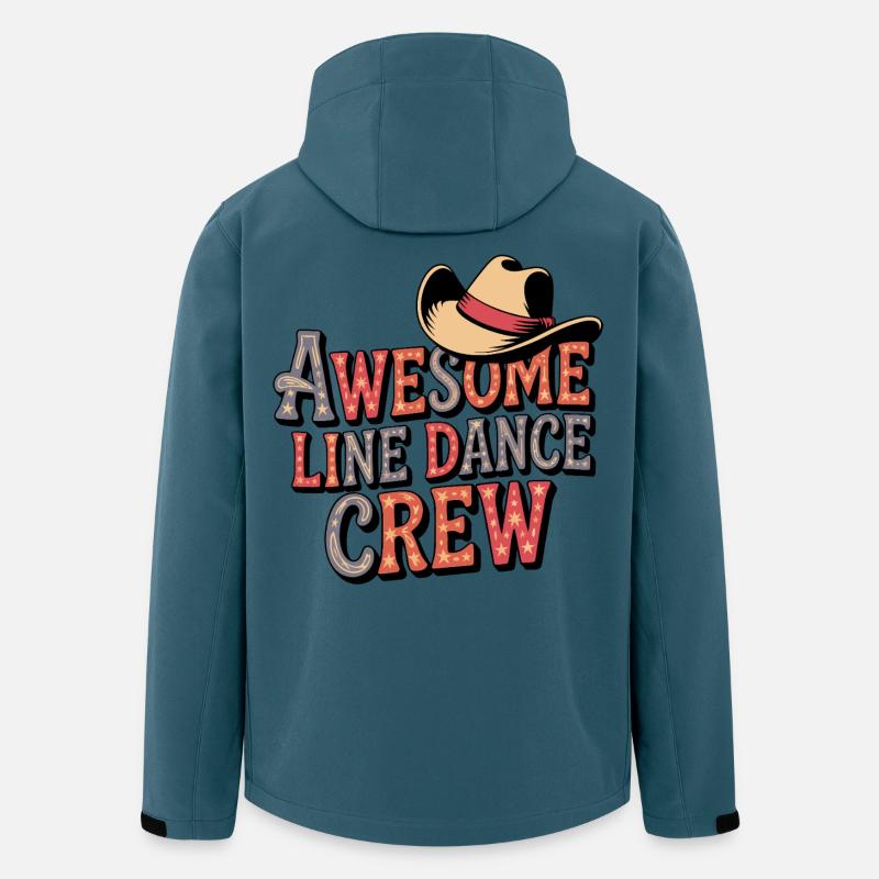 Awesome Line Dance Crew - Recycelte Männer Softshell-Jacke von Stanley/Stella - Dunkles Petrol