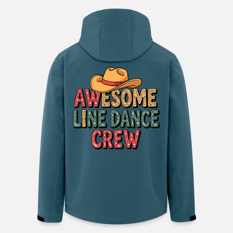 Awesome Line Dance Crew - Recycelte Männer Softshell-Jacke von Stanley/Stella - Dunkles Petrol