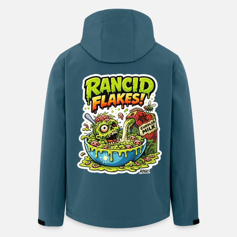 Ekelhaftes Schädelflockenmonster - Recycelte Männer Softshell-Jacke von Stanley/Stella - Dunkles Petrol