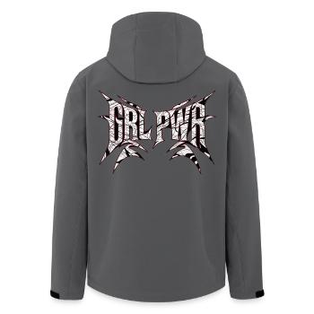 GRLPWR for women in the tuning scene - Men’s Recycled Softshell Jacket by Stanley/Stella -  - Back - AI Model Male 185 light (185cm)