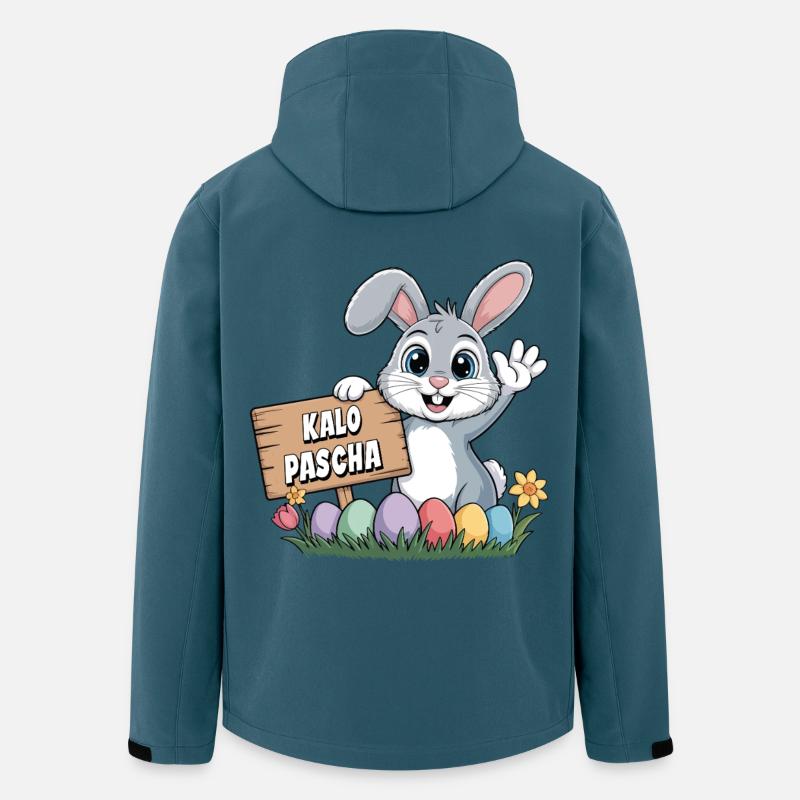 Kalo Pascha Easter Rabbit Greek Easter - Men’s Recycled Softshell Jacket by Stanley/Stella - stargazer