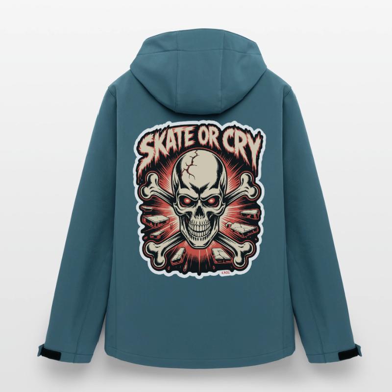 Skate- oder Cry-Skull-Tee-Design Recycelte Männer Softshell-Jacke von Stanley/Stella