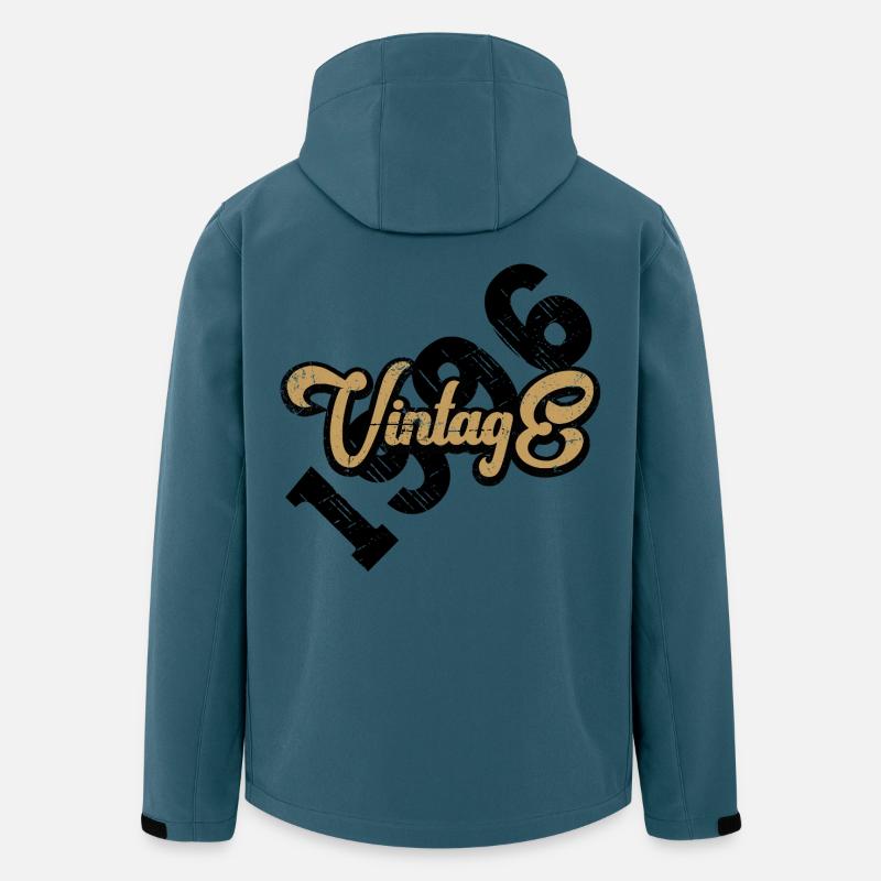 Årgång 1996 - Softshelljacka herr i återvunnen polyester Discoverer Stanley/Stella - mörk petrol