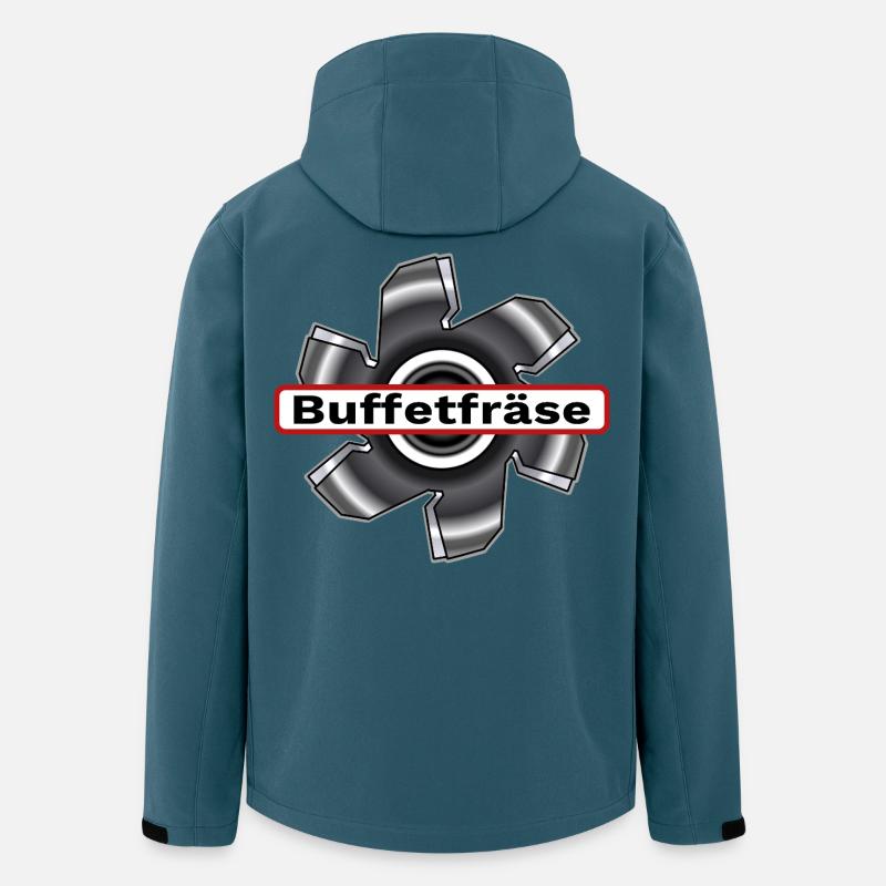 Buffetfräse  Fraese / Fräse durchs Buffet / Büfett - Recycelte Männer Softshell-Jacke von Stanley/Stella - Dunkles Petrol