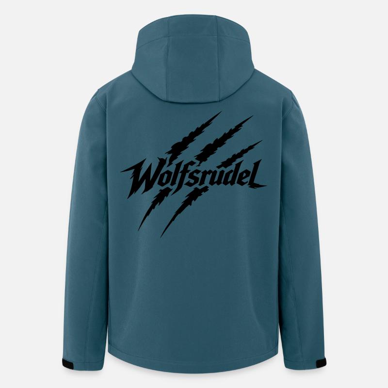 Wolfsrudel - Recycelte Männer Softshell-Jacke von Stanley/Stella - Dunkles Petrol