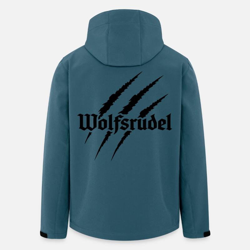 Wolfsrudel - Recycelte Männer Softshell-Jacke von Stanley/Stella - Dunkles Petrol