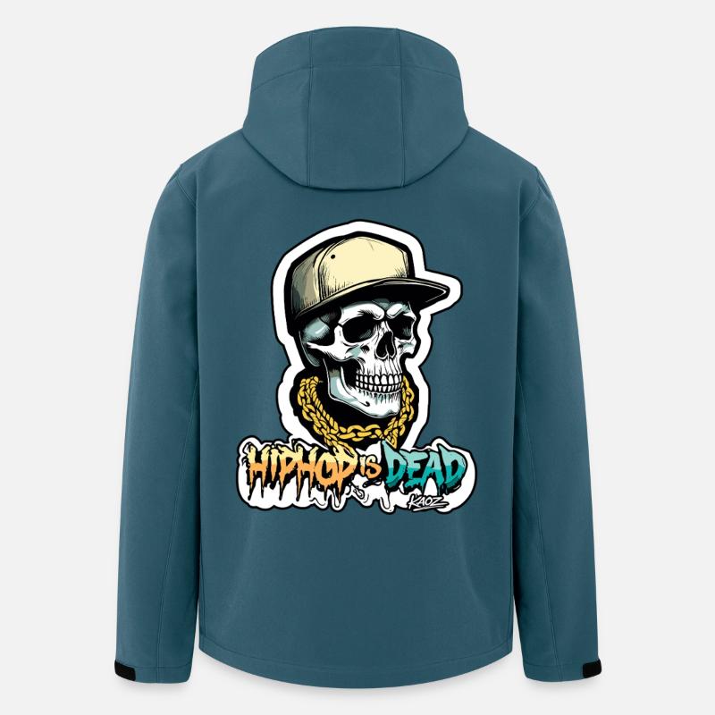 Hip-Hop ist toter Schädel - Recycelte Männer Softshell-Jacke von Stanley/Stella - Dunkles Petrol