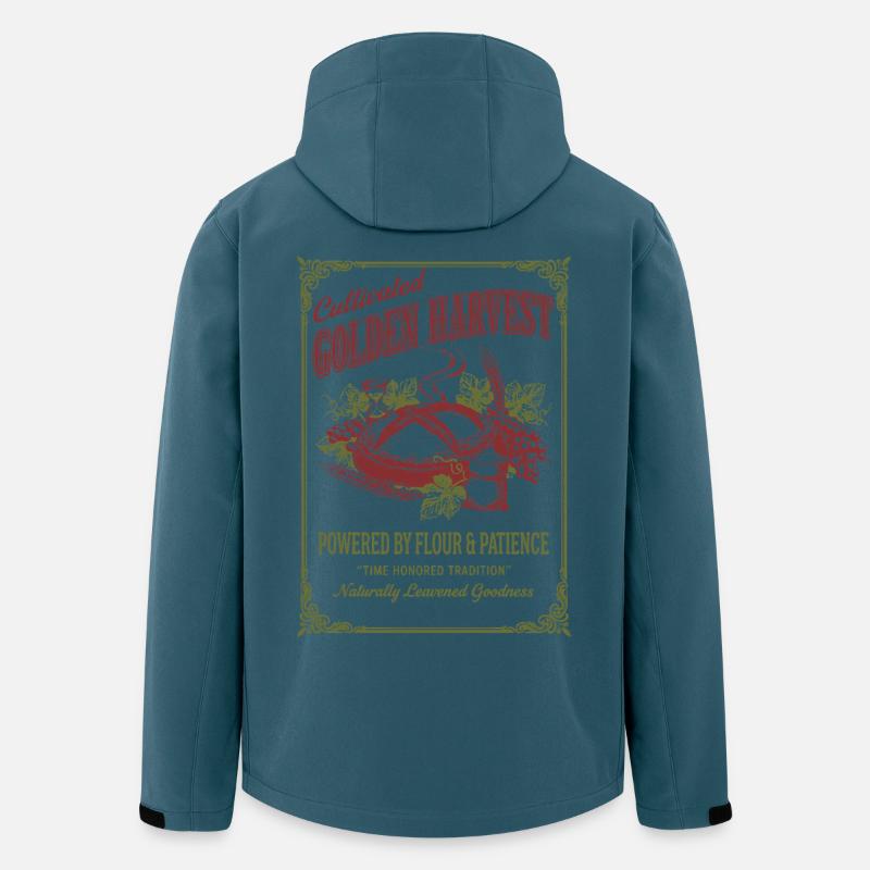 Sauerteigbrot Backbäcker Lokaler Sauerteig - Recycelte Männer Softshell-Jacke von Stanley/Stella - Dunkles Petrol