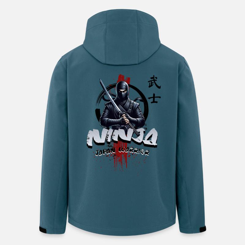 Ninja Japan Krieger  - Recycelte Männer Softshell-Jacke von Stanley/Stella - Dunkles Petrol