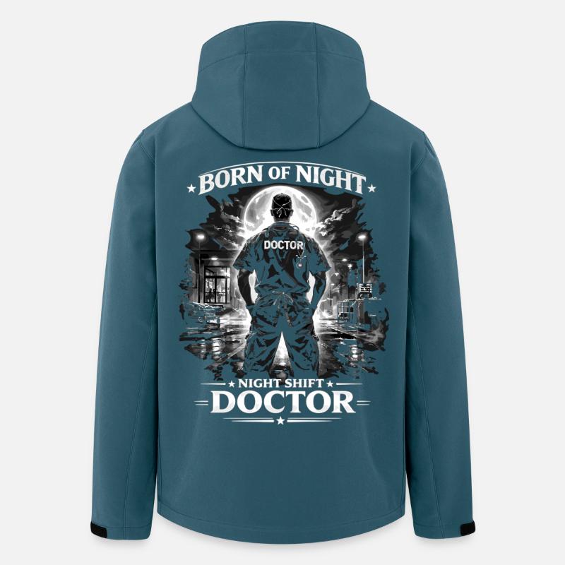 Nachtschicht-Doktor Noir - Recycelte Männer Softshell-Jacke von Stanley/Stella - Dunkles Petrol