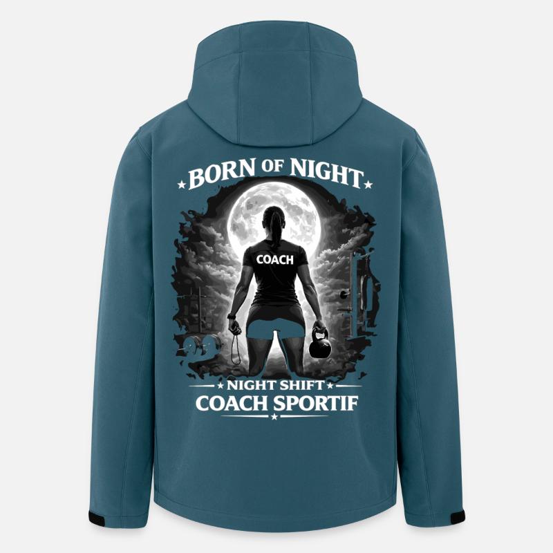 Night Shift Coach Sportif - Men’s Recycled Softshell Jacket by Stanley/Stella - stargazer