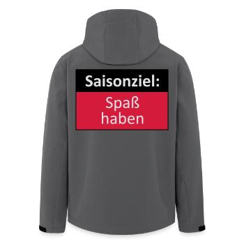 Saisonziel lautet: Spass haben - Recycelte Männer Softshell-Jacke von Stanley/Stella -  - Hinten - AI Model Male 185 light (185cm)