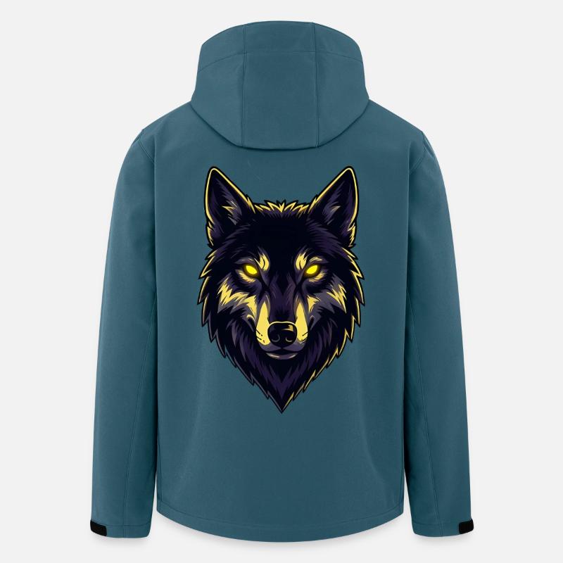 Dark Wolf - Recycelte Männer Softshell-Jacke von Stanley/Stella - Dunkles Petrol