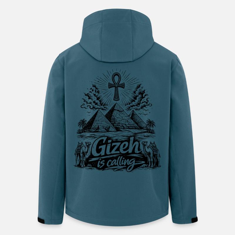 Giza is calling Egypt Pyramids Trip - Men’s Recycled Softshell Jacket by Stanley/Stella - stargazer