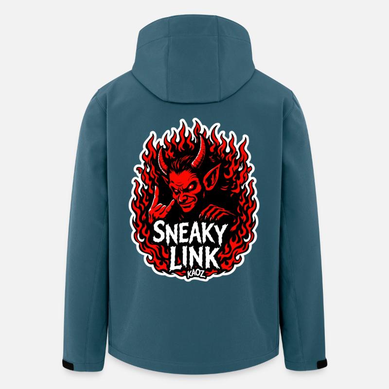 Infernalischer Hinterhältiger Link - Recycelte Männer Softshell-Jacke von Stanley/Stella - Dunkles Petrol