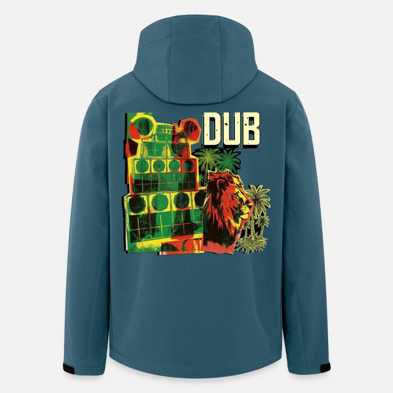 Dub Reggae Soundsystem Session - Recycelte Männer Softshell-Jacke von Stanley/Stella - Dunkles Petrol