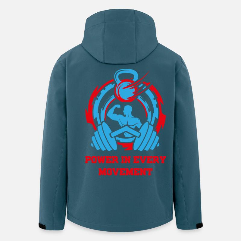 PowerInEveryMovement - Recycelte Männer Softshell-Jacke von Stanley/Stella - Dunkles Petrol