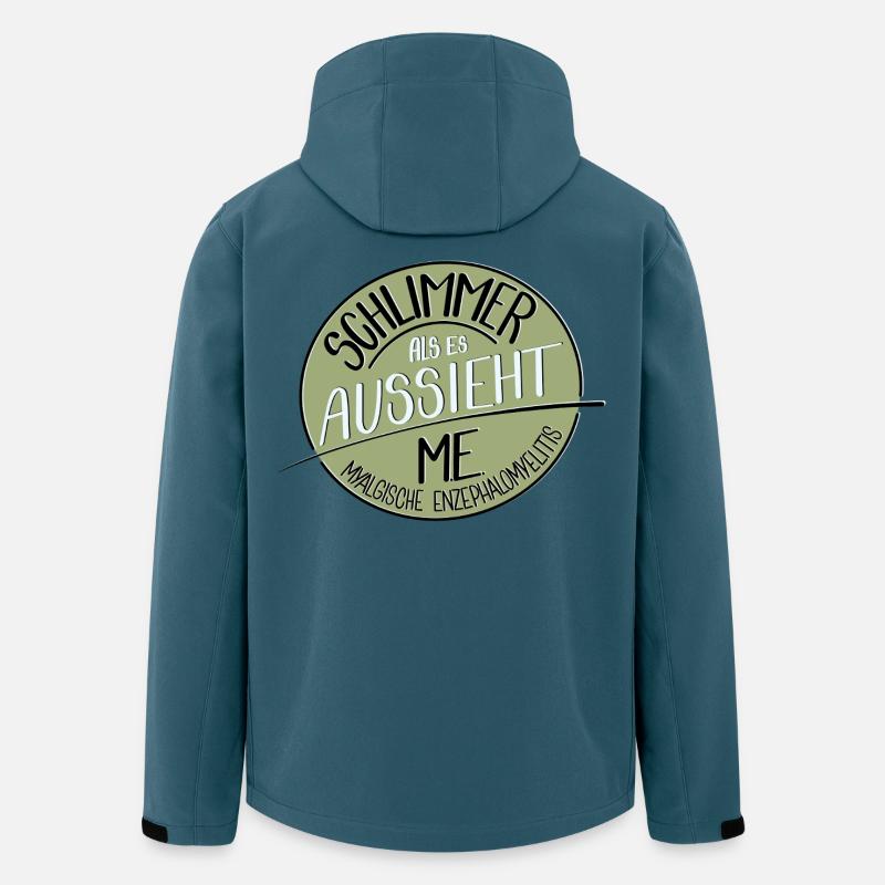 Schlimmer als es aussieht, M.E. - Recycelte Männer Softshell-Jacke von Stanley/Stella - Dunkles Petrol