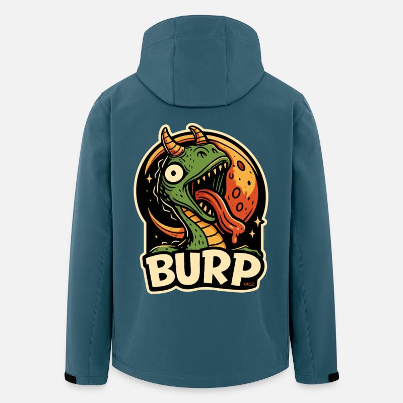 Burp Dragon Moon Tee - Recycelte Männer Softshell-Jacke von Stanley/Stella - Dunkles Petrol