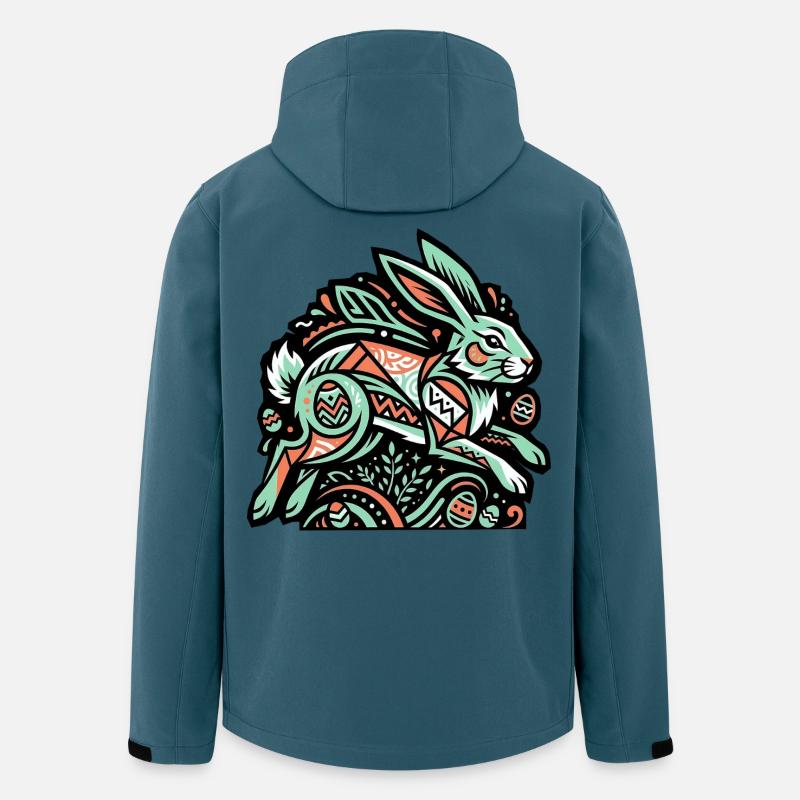 Easter Bunny Easter Bunny Eggs - Men’s Recycled Softshell Jacket by Stanley/Stella - stargazer