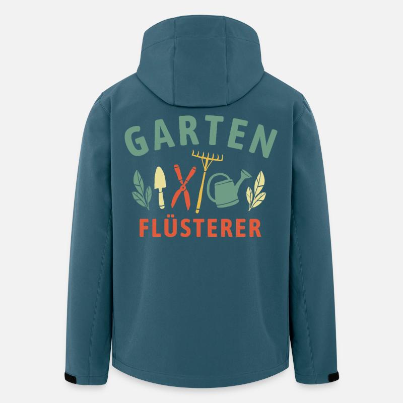 Garten Flüsterer - Retro Gärtner Natur - Recycelte Männer Softshell-Jacke von Stanley/Stella - Dunkles Petrol