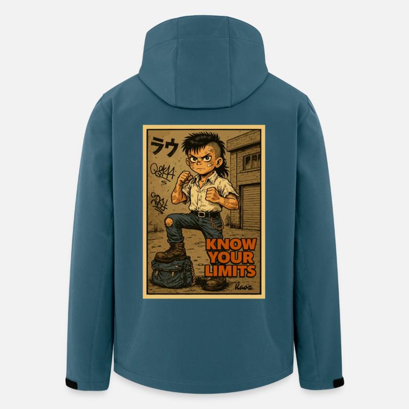 Kend dine grænser, gadeknægt - Stanley/Stella herre softshelljakke i genanvendt polyester Discoverer - mørk petrol