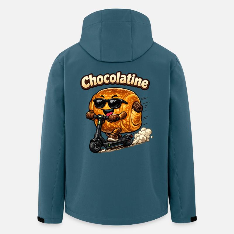 Chocolatine-Roller - Recycelte Männer Softshell-Jacke von Stanley/Stella - Dunkles Petrol