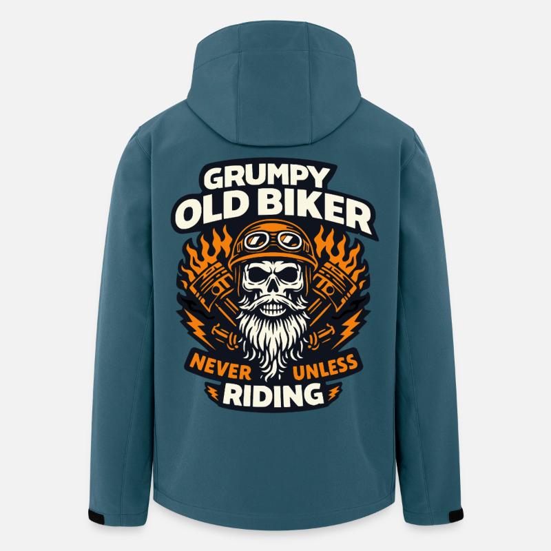 Grumpy old biker - Men’s Recycled Softshell Jacket by Stanley/Stella - stargazer