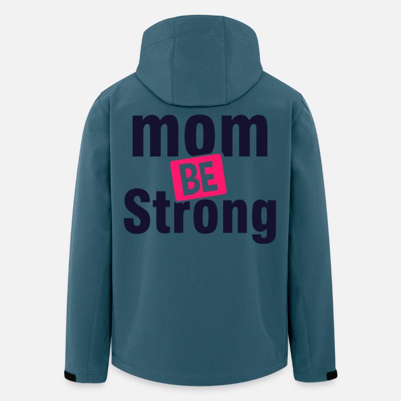 Strong Mom Motivation Shirt - Recycelte Männer Softshell-Jacke von Stanley/Stella - Dunkles Petrol