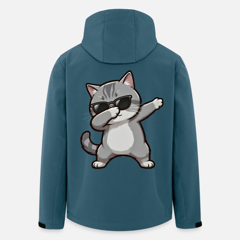 Dabbing British Shorthair - Men’s Recycled Softshell Jacket by Stanley/Stella - stargazer