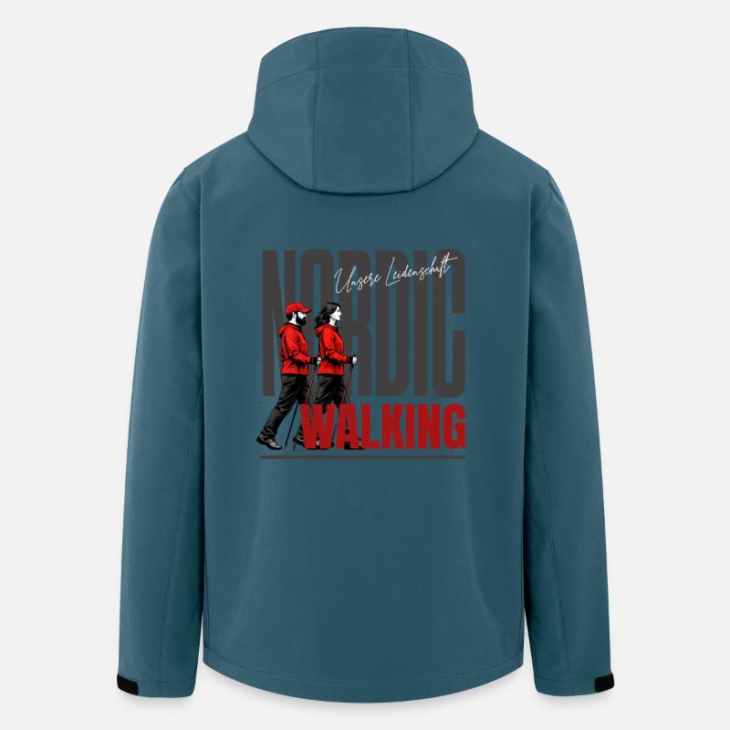 Nordic Walking Shirt - Recycelte Männer Softshell-Jacke von Stanley/Stella - Dunkles Petrol