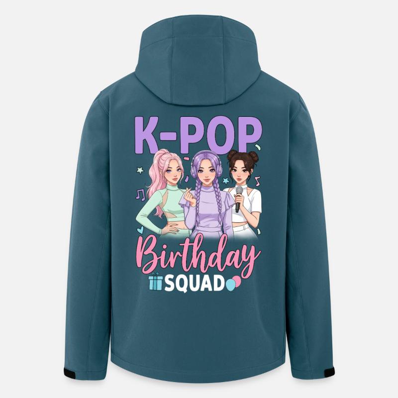 K Pop Birthday Squad - Recycelte Männer Softshell-Jacke von Stanley/Stella - Dunkles Petrol