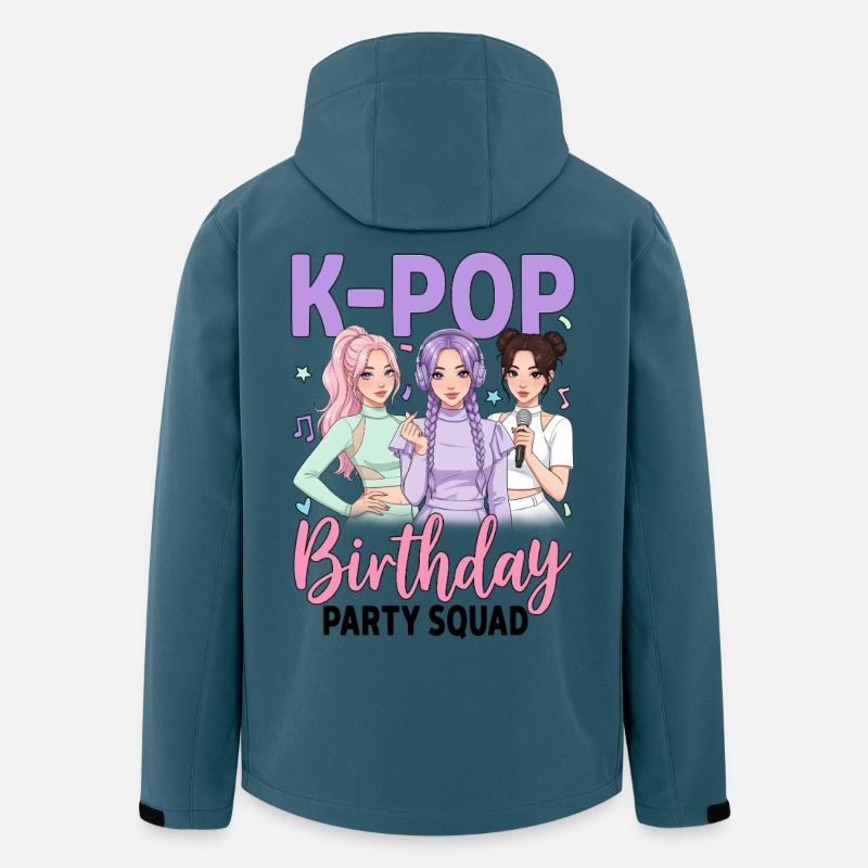 K Pop Birthday Party Squad - Recycelte Männer Softshell-Jacke von Stanley/Stella - Dunkles Petrol