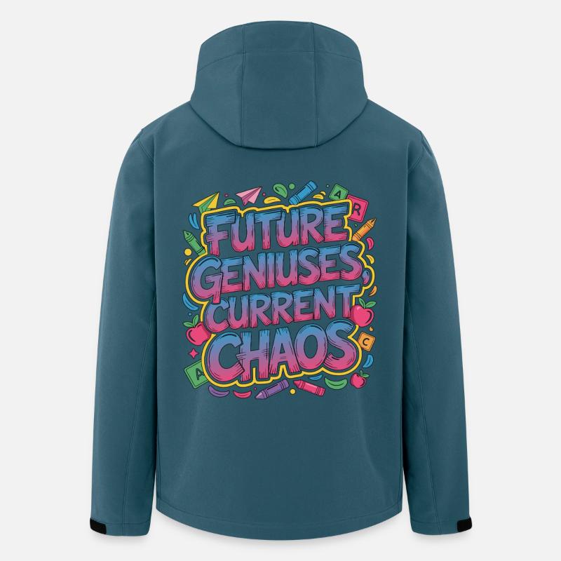Elementary Teacher Future Geniuses Primary Teacher - Recycelte Männer Softshell-Jacke von Stanley/Stella - Dunkles Petrol