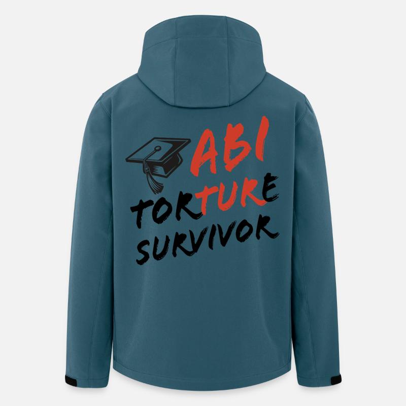 Abi Torture Survivor - Es war eine Folter - Recycelte Männer Softshell-Jacke von Stanley/Stella - Dunkles Petrol