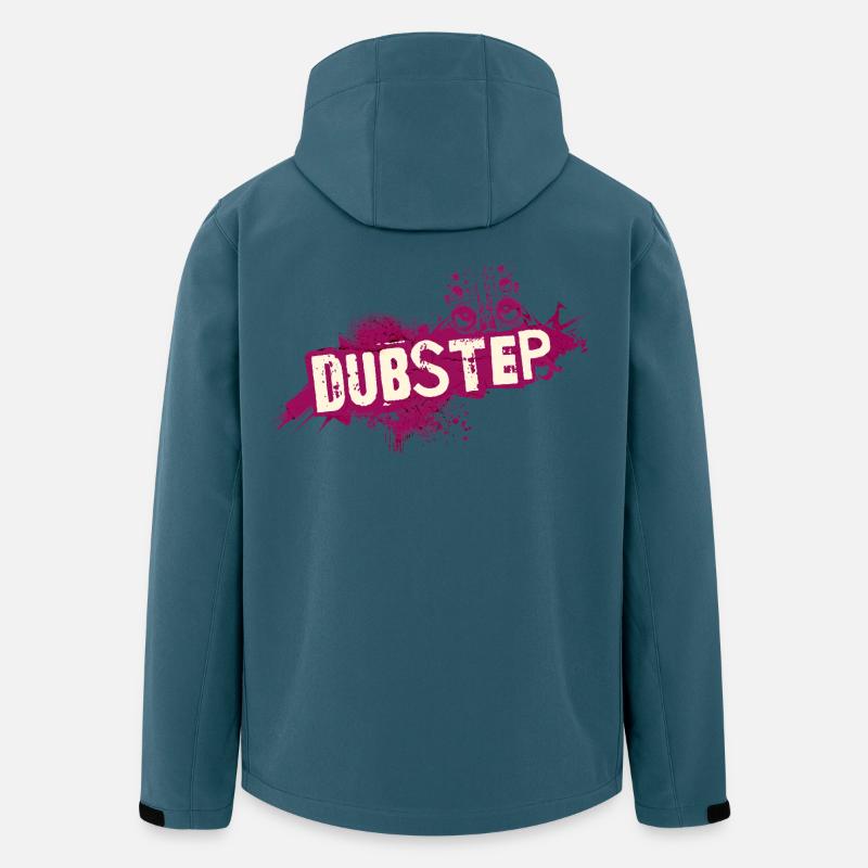 Dubstep graffiti grunge - Veste softshell homme en polyester recyclé Stanley/Stella - bleu pétrole foncé