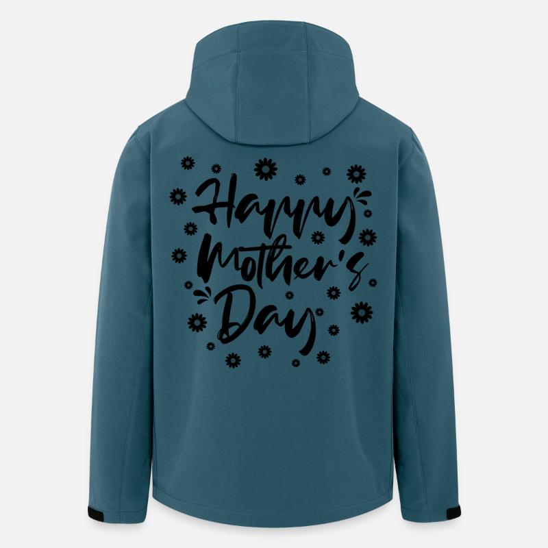Happy Mothers Day Geschenkhemd - Recycelte Männer Softshell-Jacke von Stanley/Stella - Dunkles Petrol