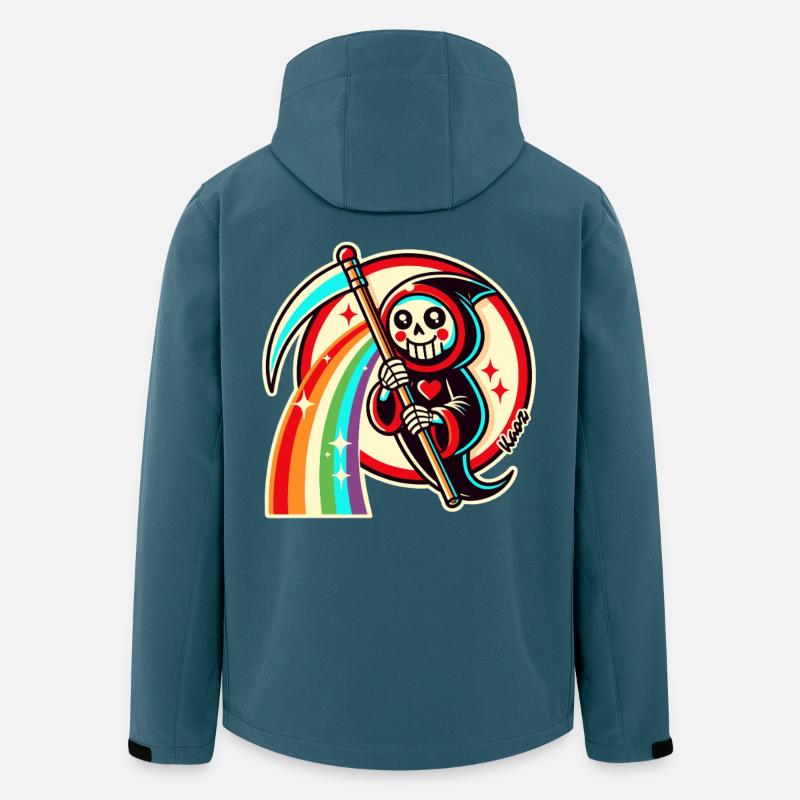 Rainbow Grim Reaper - Men’s Recycled Softshell Jacket by Stanley/Stella - stargazer