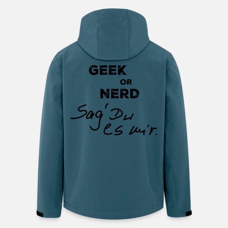 Geek oder Nerd - Recycelte Männer Softshell-Jacke von Stanley/Stella - Dunkles Petrol
