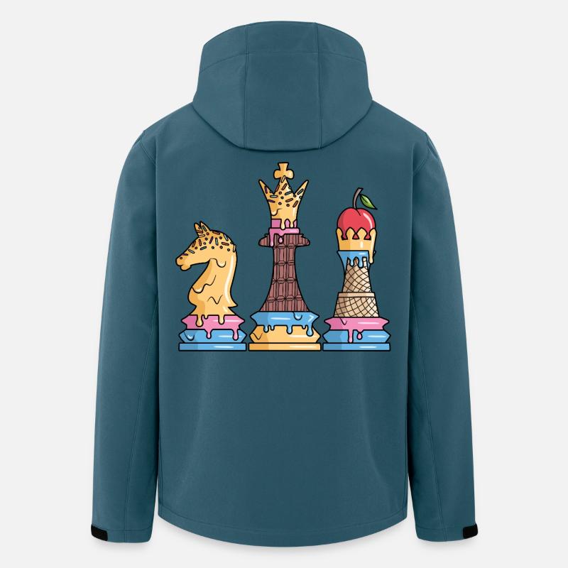 Schachfiguren Eiscreme Schachspiel Kinder Schach - Men’s Recycled Softshell Jacket by Stanley/Stella - stargazer